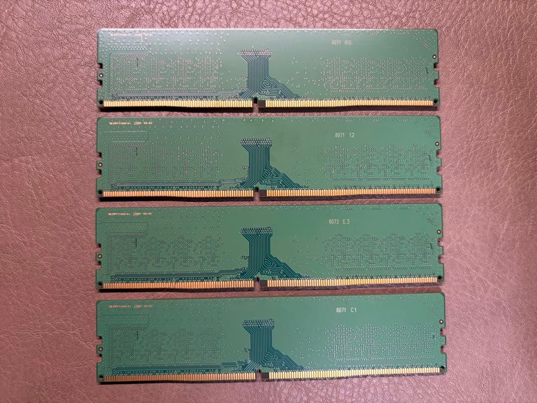 Samsung DDR4 8GB メモリ 4枚セット(32GB)
