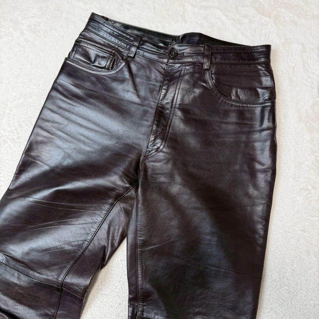 馬革 paul smith london レザーパンツ ホースハイド 本革
