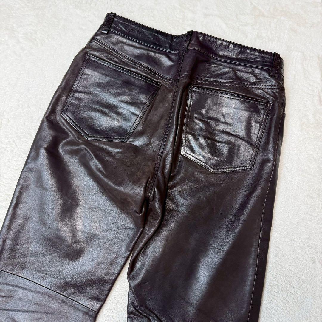 馬革 paul smith london レザーパンツ ホースハイド 本革