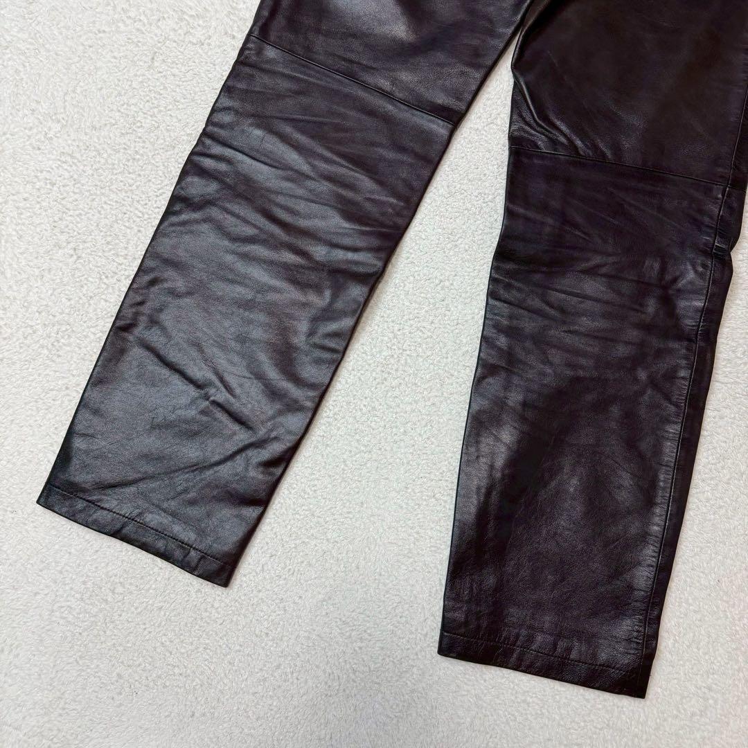 馬革 paul smith london レザーパンツ ホースハイド 本革