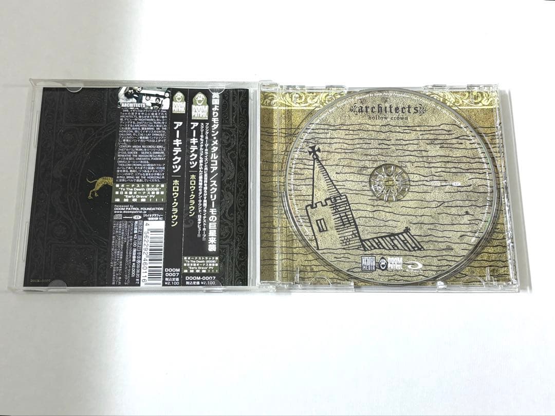 日本盤　2008年　帯付き　architects 『hollow crown』