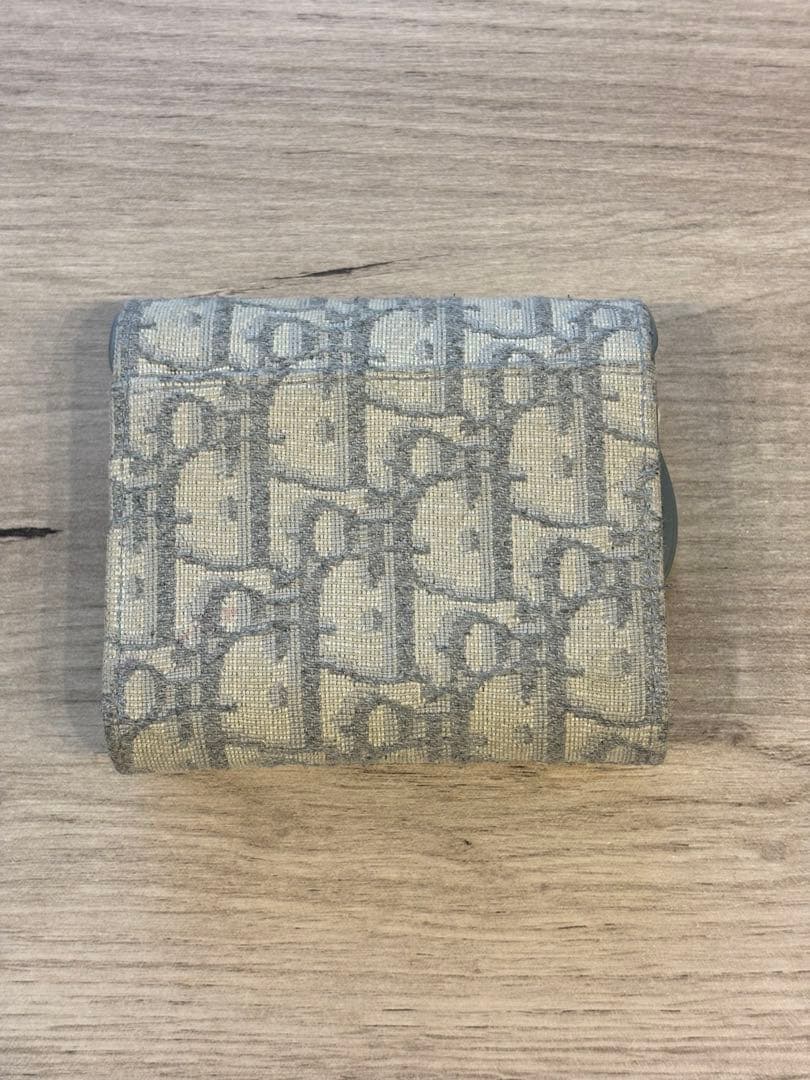 Dior モノグラム ミニ財布 [中古] Saddle Lotus ウォレット