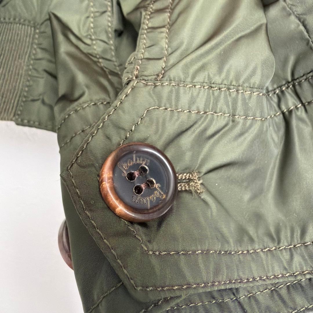 Sealup ナイロン　ボマージャケット　ブルゾンオリーブグリーン 46