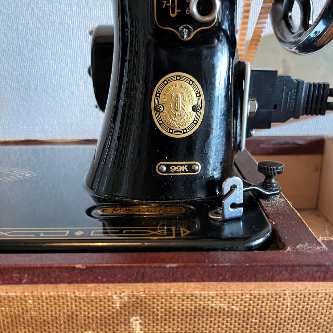 SINGERミシン 99K シンガーミシン アンティークミシン 1957年代