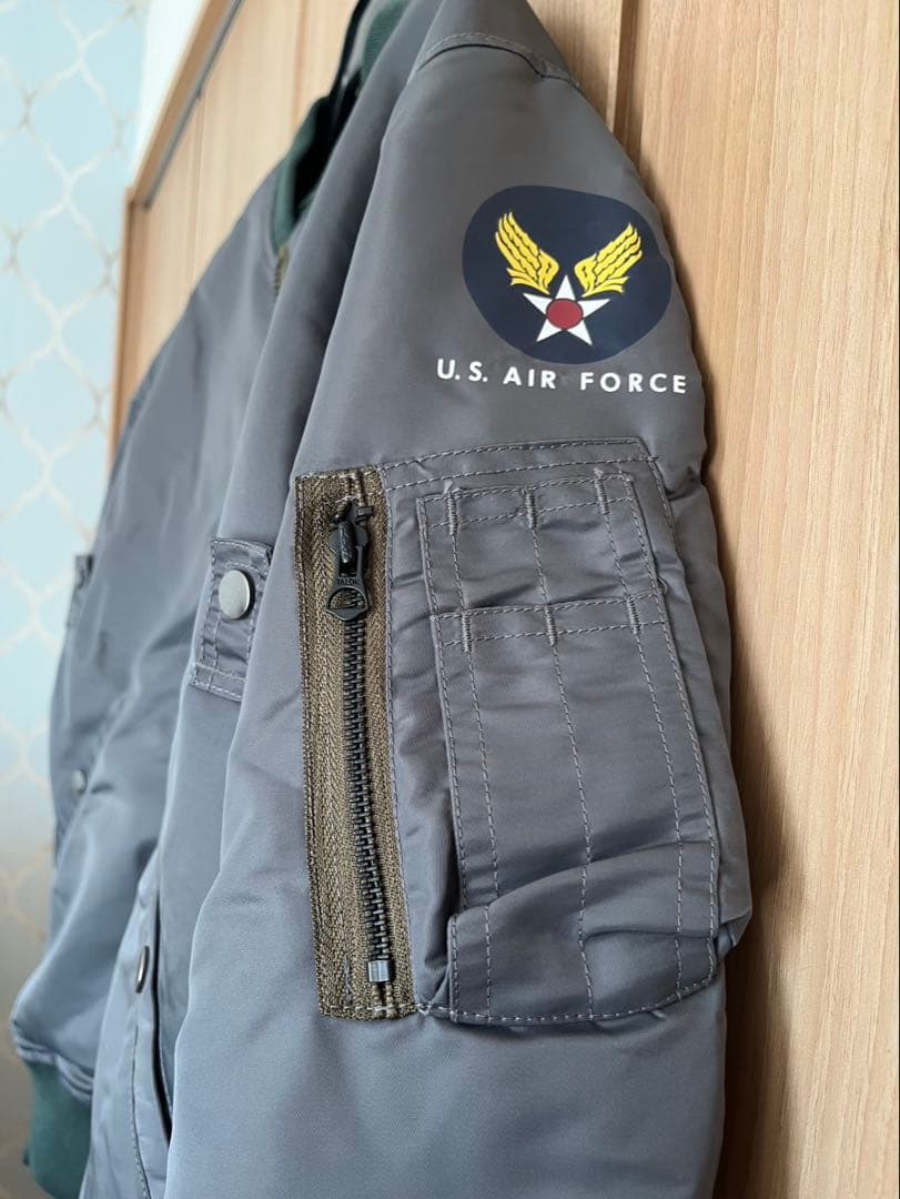 U.S. AIR FORCE MA-1 フライトジャケット グレー