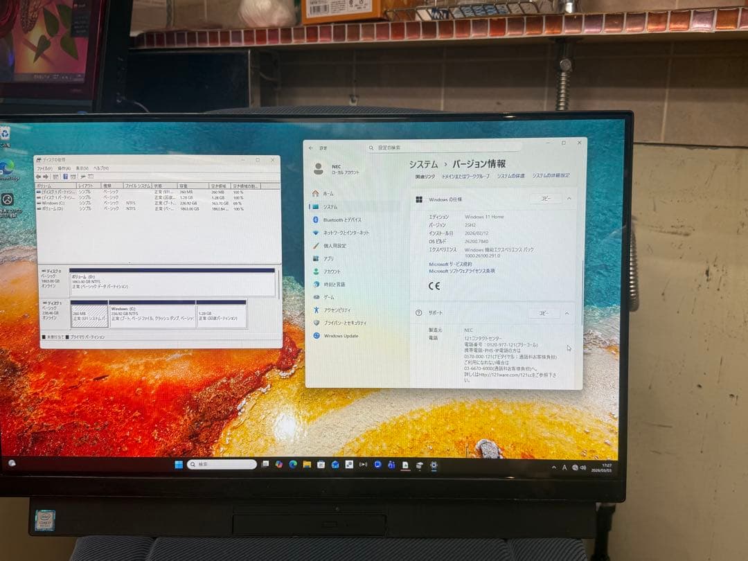 WindowsデスクトップPC