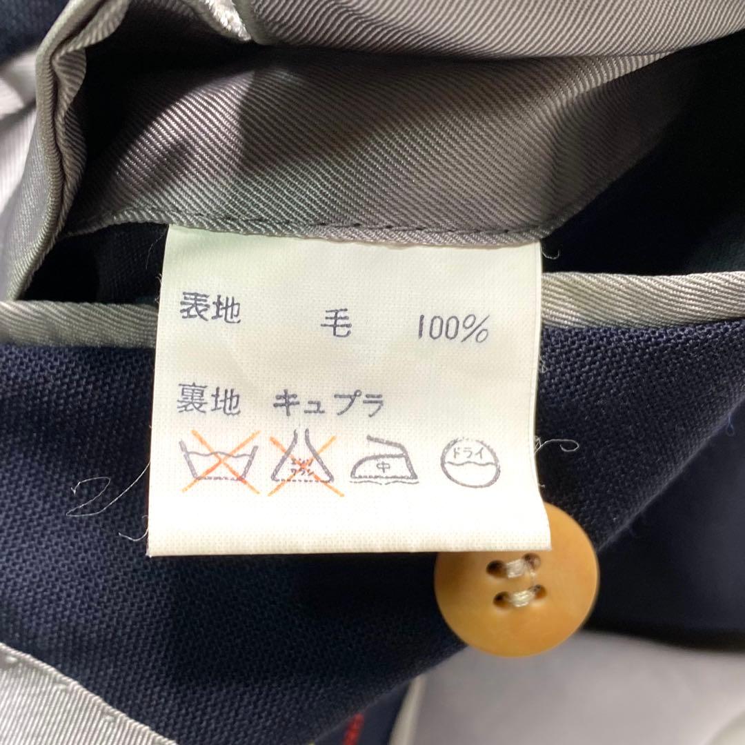 美品✨エーボンハウス テーラード 紺ブレ ダブル 金ボタン 大きいサイズ ウール