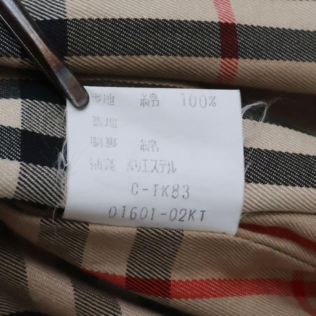 バーバリー　トレンチコート　ベージュ　ノバチェック　39