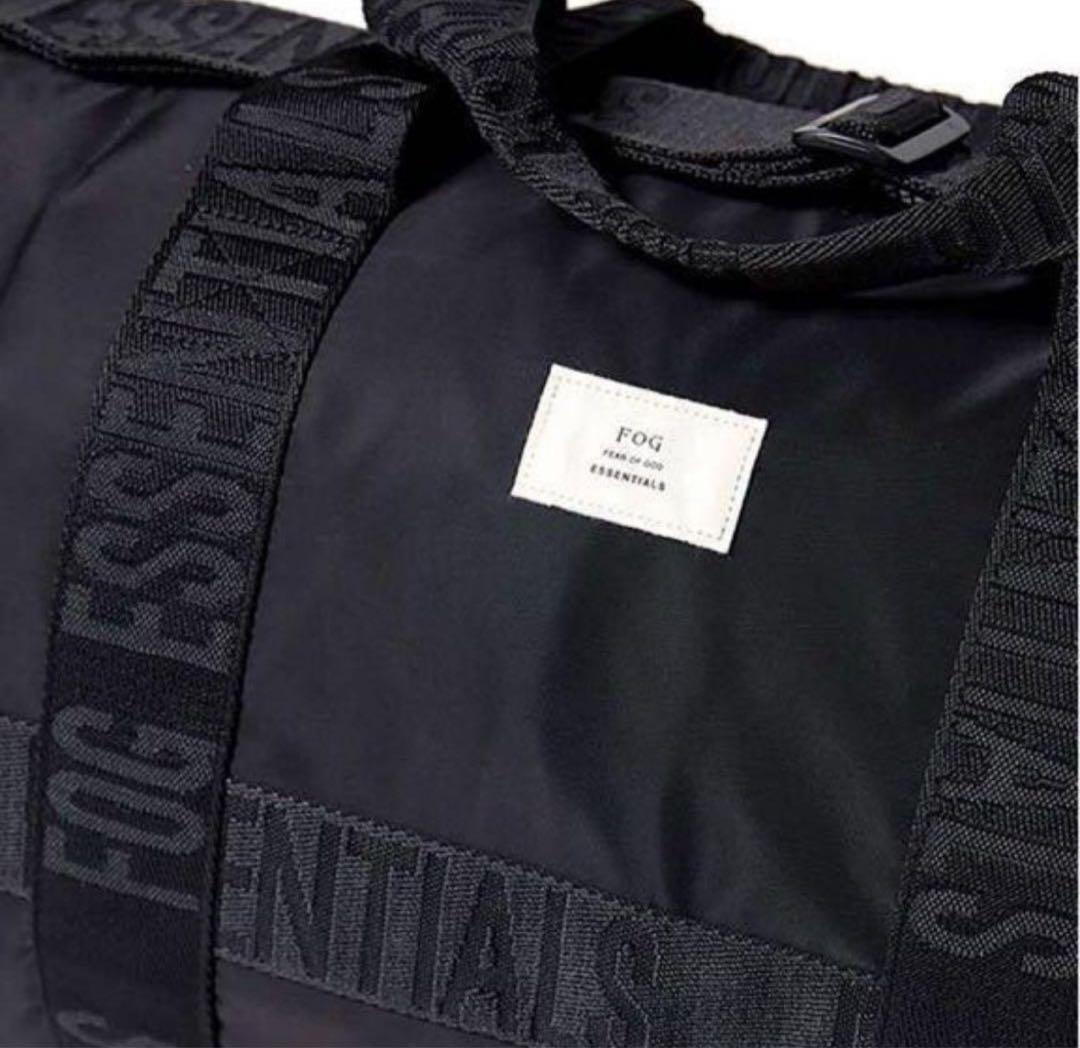 FOG Essentials エッセンシャルズ ダッフルバッグ 黒