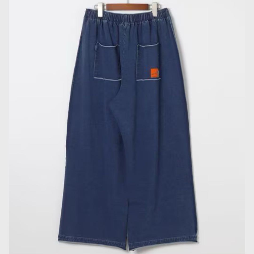 【タグ付き新品】ニコアンド★ Misayoラクカジ裏毛パンツ　インディゴ　M