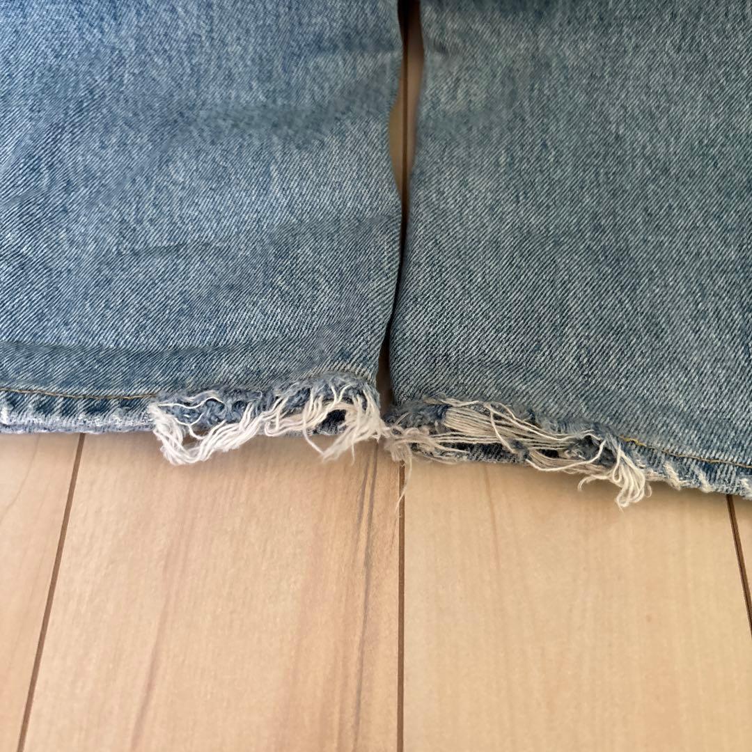 パンツ Moussy CROSS WAIST WIDE STRAIGHT 0