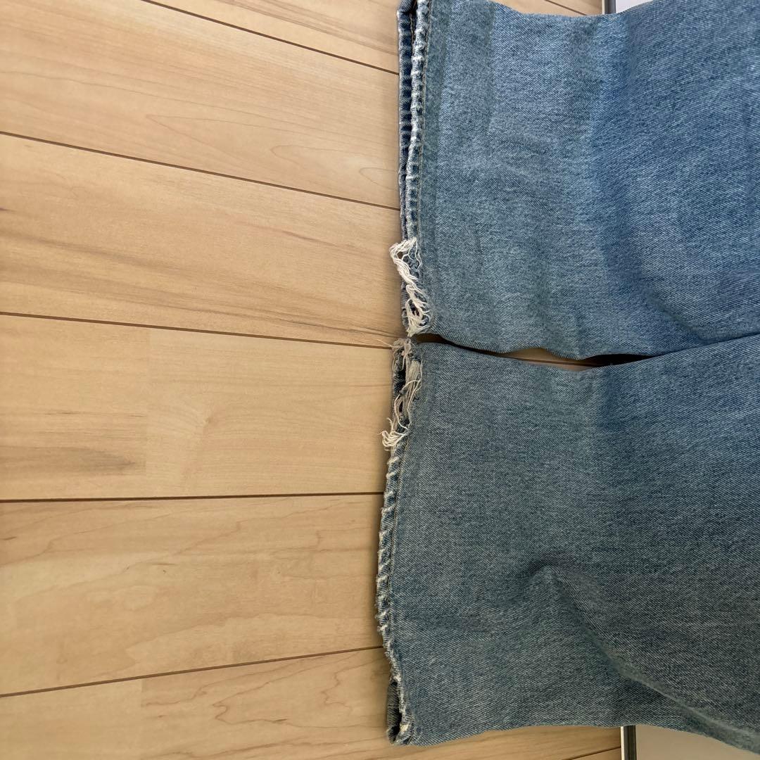 パンツ Moussy CROSS WAIST WIDE STRAIGHT 0