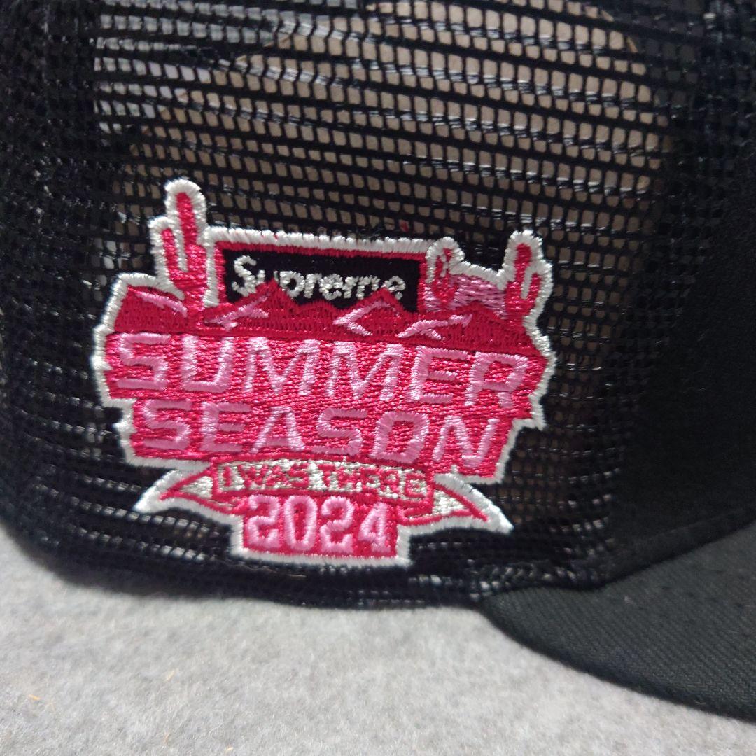 Supreme ブラック ベースボールキャップ 7 3/8