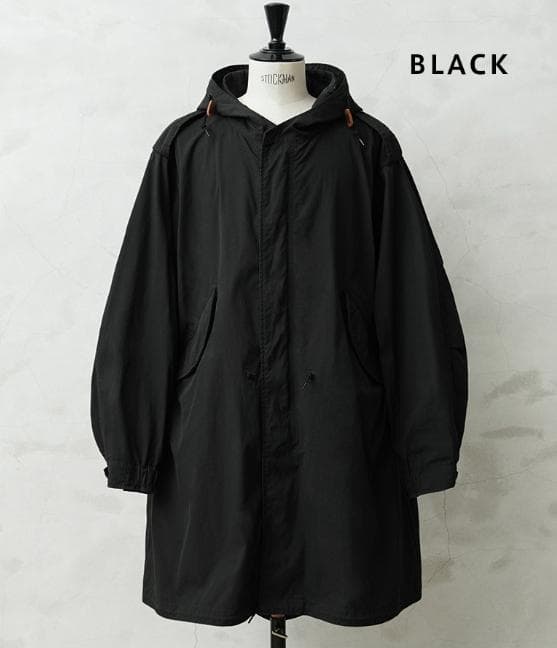 WAIPER.inc M-51 フィッシュテールパーカー ブラック　Ｍ