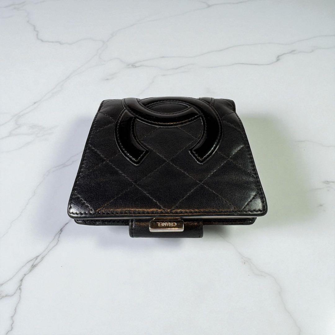 H*e様 CHANEL シャネル 財布 ラムスキン カンボンライン がまぐち
