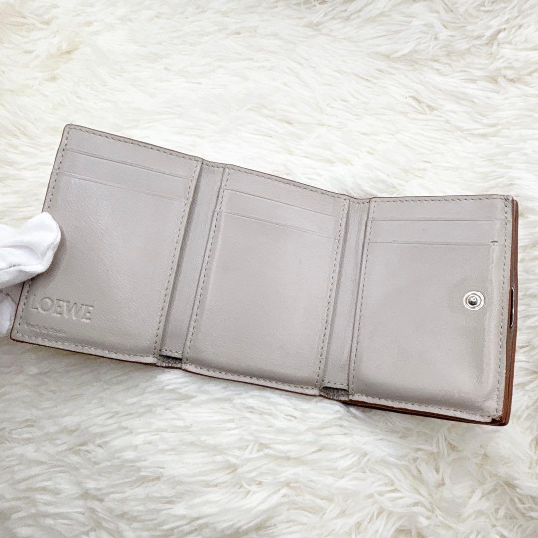 LOEWE アナグラム トライフォールド ウォレット 三つ折り財布