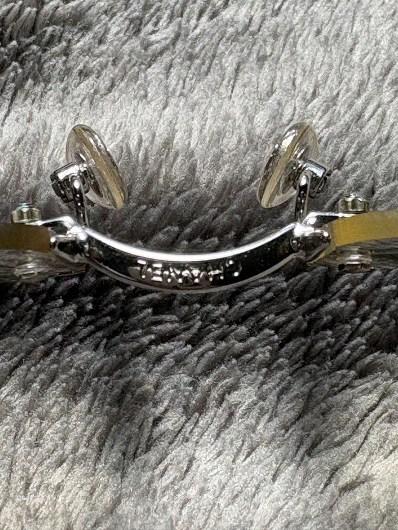 CHANEL リムレスサングラス　アイウェア4067 シルバー57口18 130