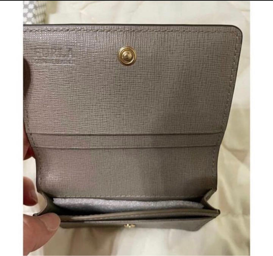 FURLA グレー 名刺入れ カードケース 箱あり 値下げ交渉可！⭕️