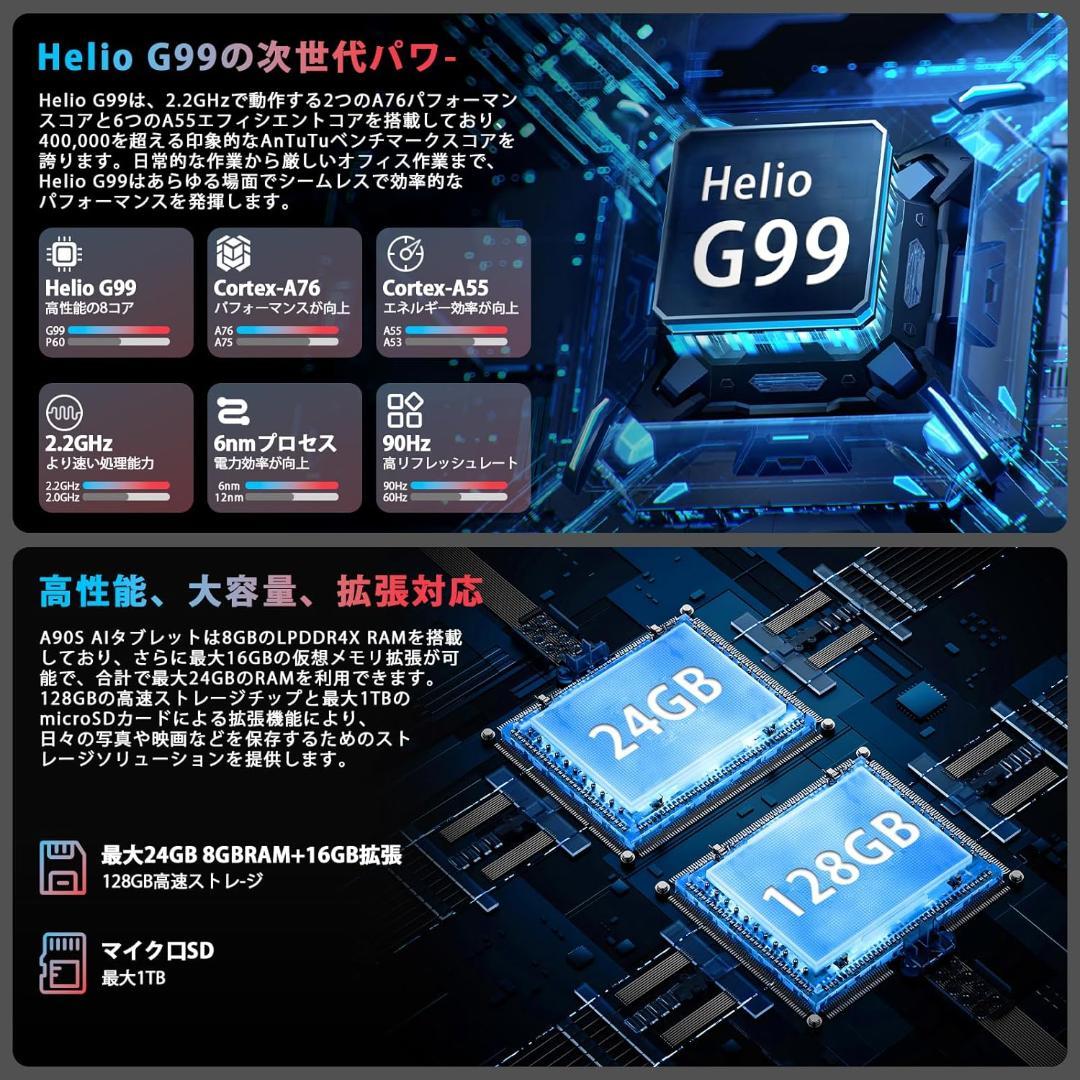 ✨美品✨11インチタブレット✨AvidPad♡A90S-AI 専用保護フィルム付