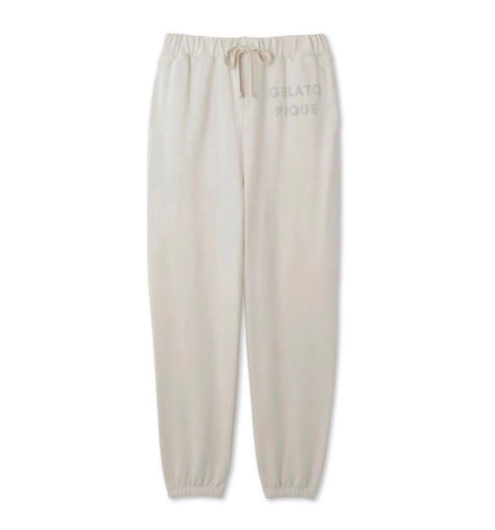 【新品未使用】gelato pique 裏毛ロングパンツ OWHT