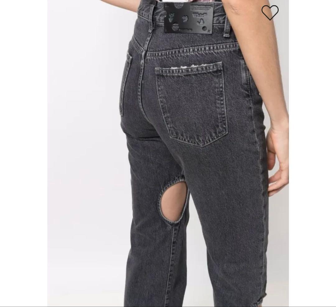 Off-White meteorカットアウトデニム
