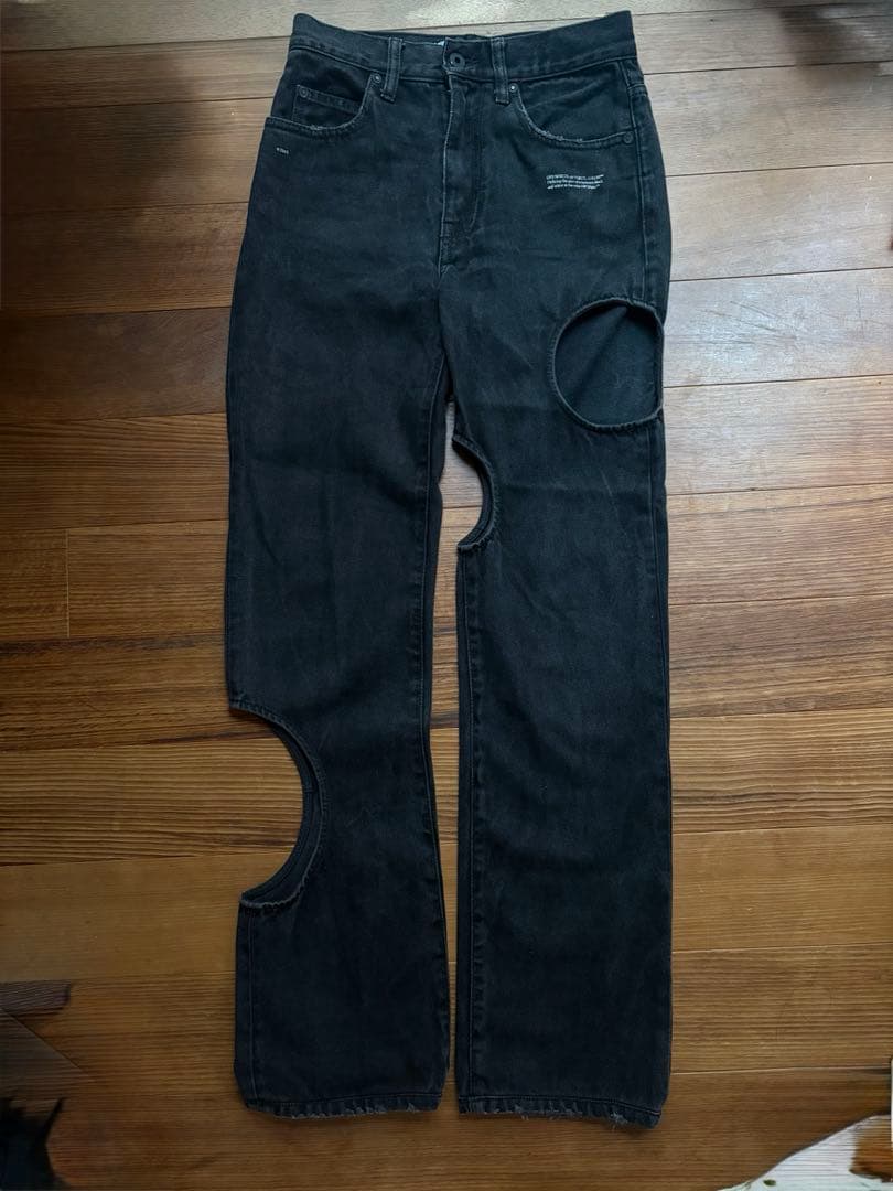 Off-White meteorカットアウトデニム