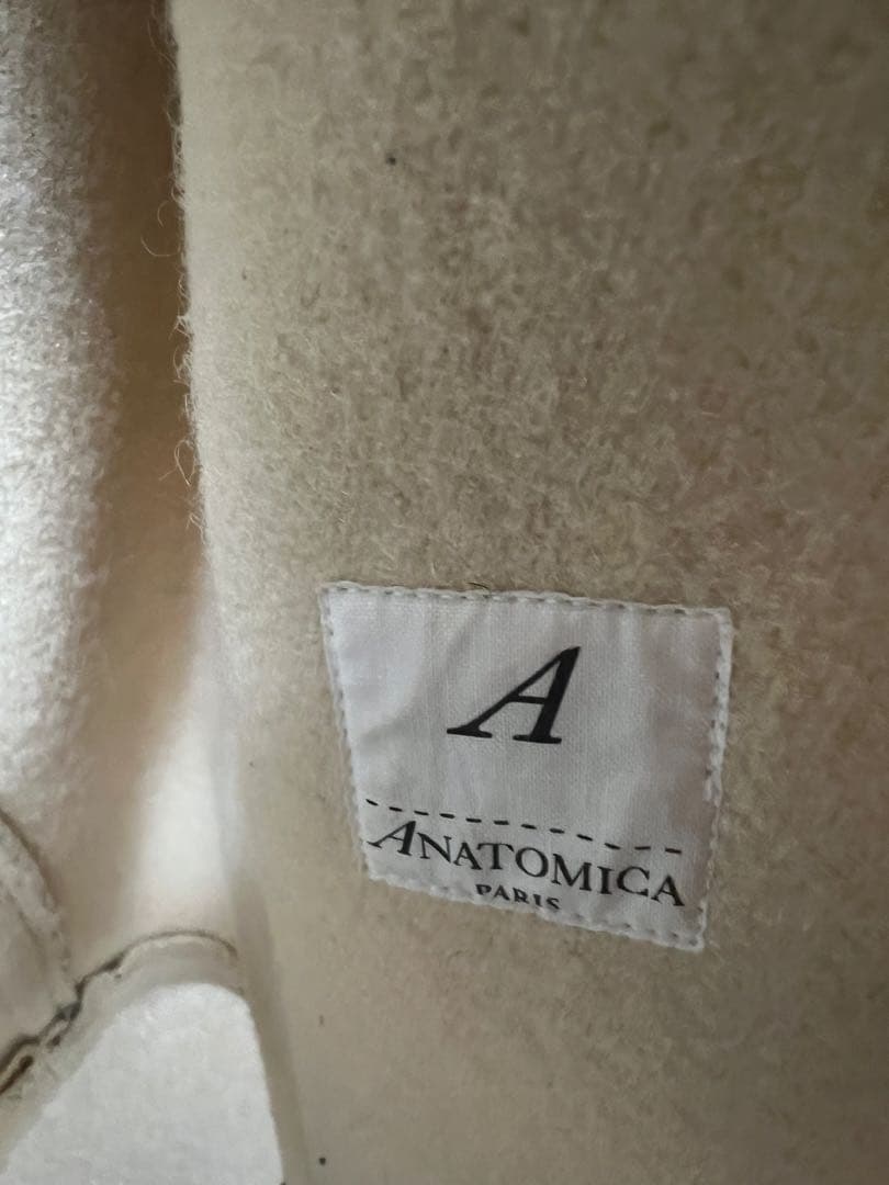 アキANATOMICA ダッフルコート アイボリーサイズ4