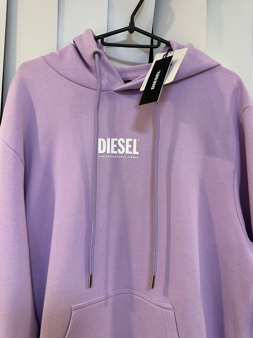 【新品未使用】DIESEL ディーゼル ひざ丈ワンピース パーカー スウェット