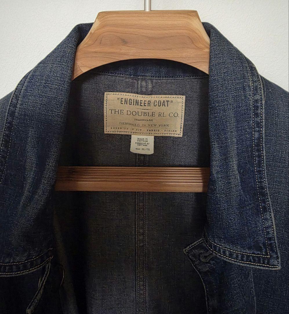RRL コットンリネンデニムエンジニアジャケットXXL