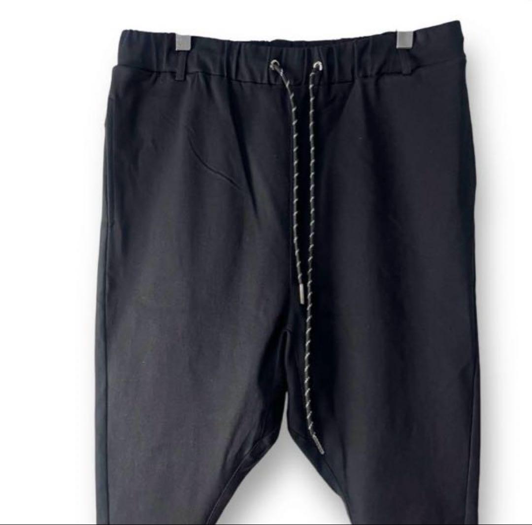 未使用品＊CAMBIO・ガンビオ・サルエルスーパーストレッチパンツ　ブラック　M