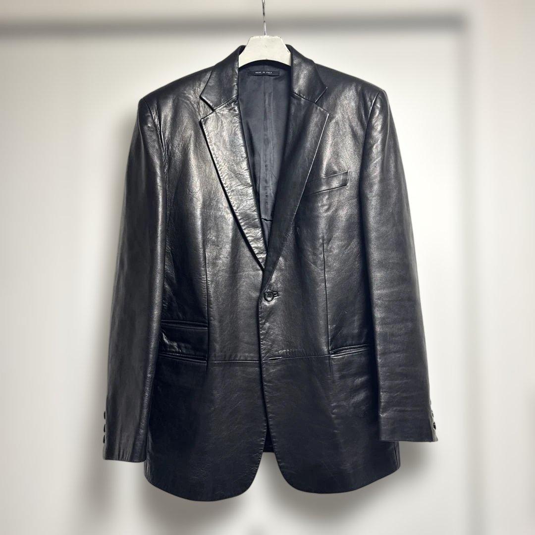 GUCCI グッチ レザージャケット トムフォード期 ブラック カーフスキン