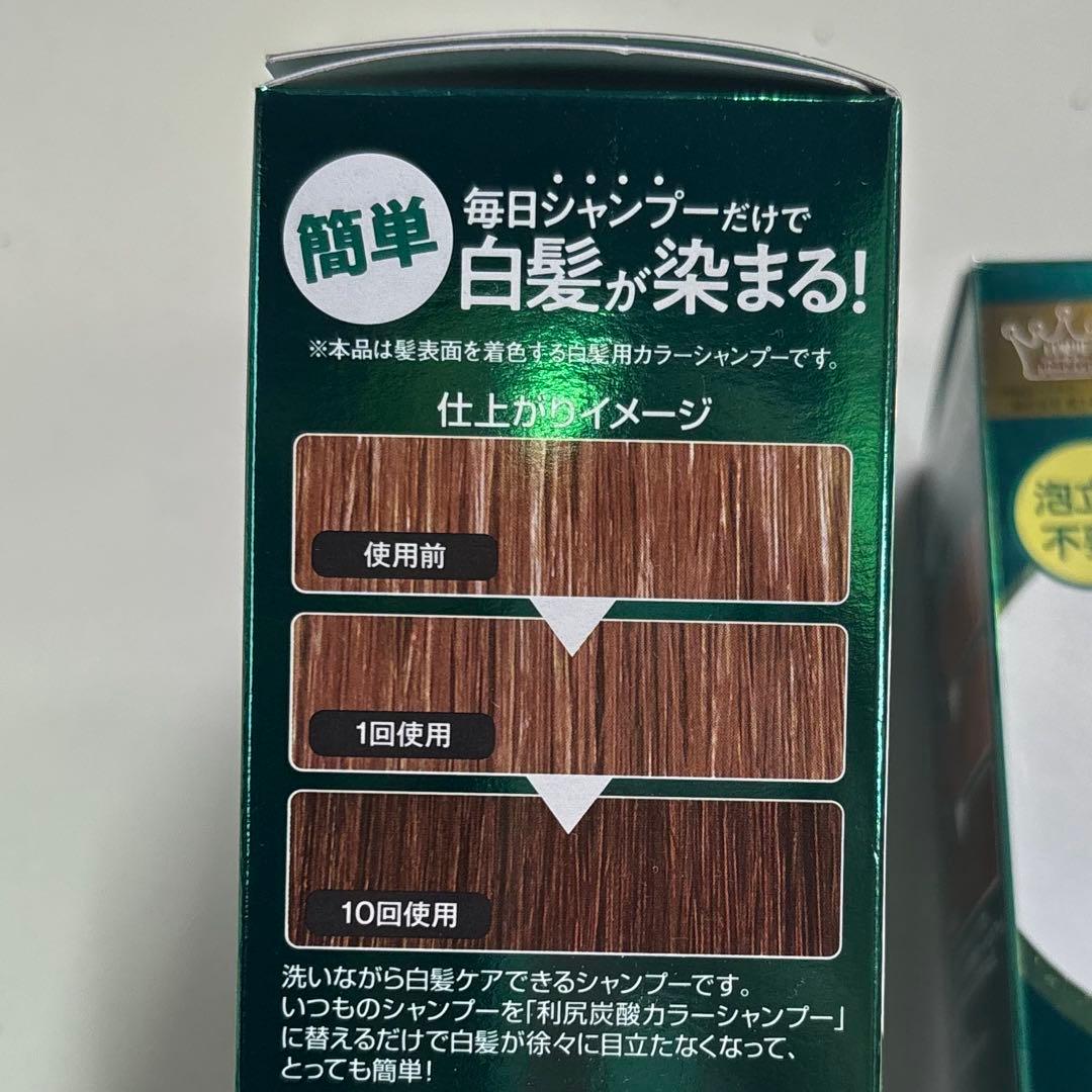 新品 利尻炭酸カラーシャンプー ダークブラウン×２本 トリートメント