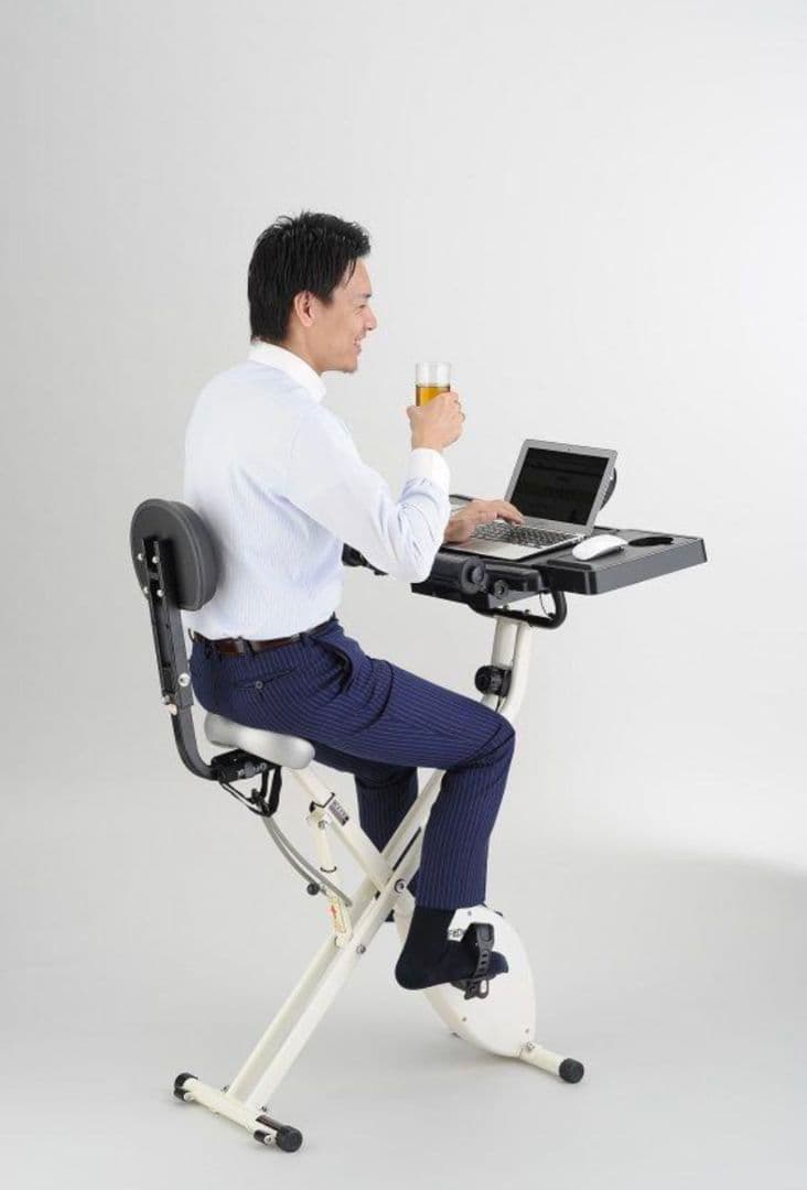 三廻部@プロフ確認推奨専用 FitDesk エクササイズバイク テーブル付き