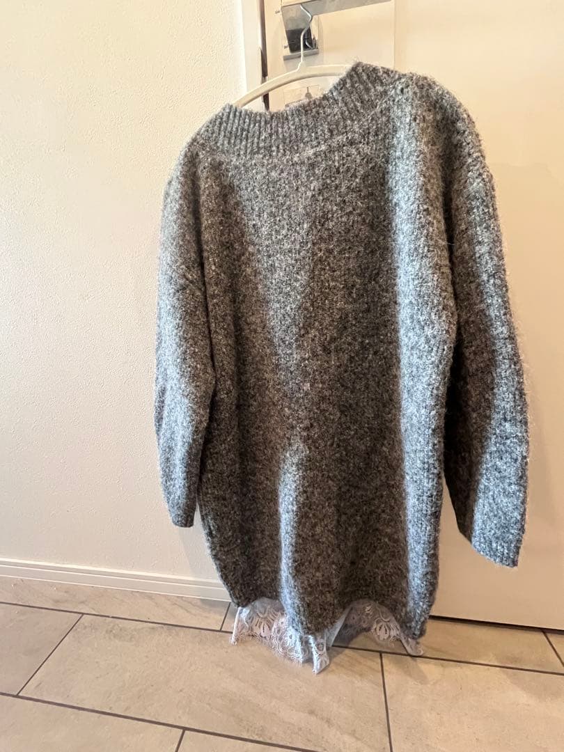 PROPORTION BODY DRESSING ミニレースニットワンピース