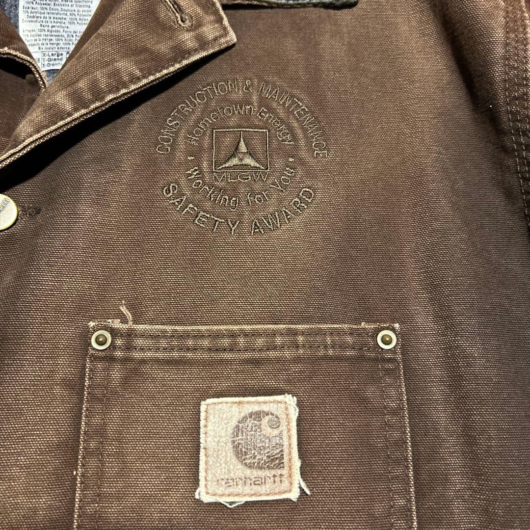 Y*u様 Carhartt ミシガンチョアコート DKB XL 刺繍 フェード