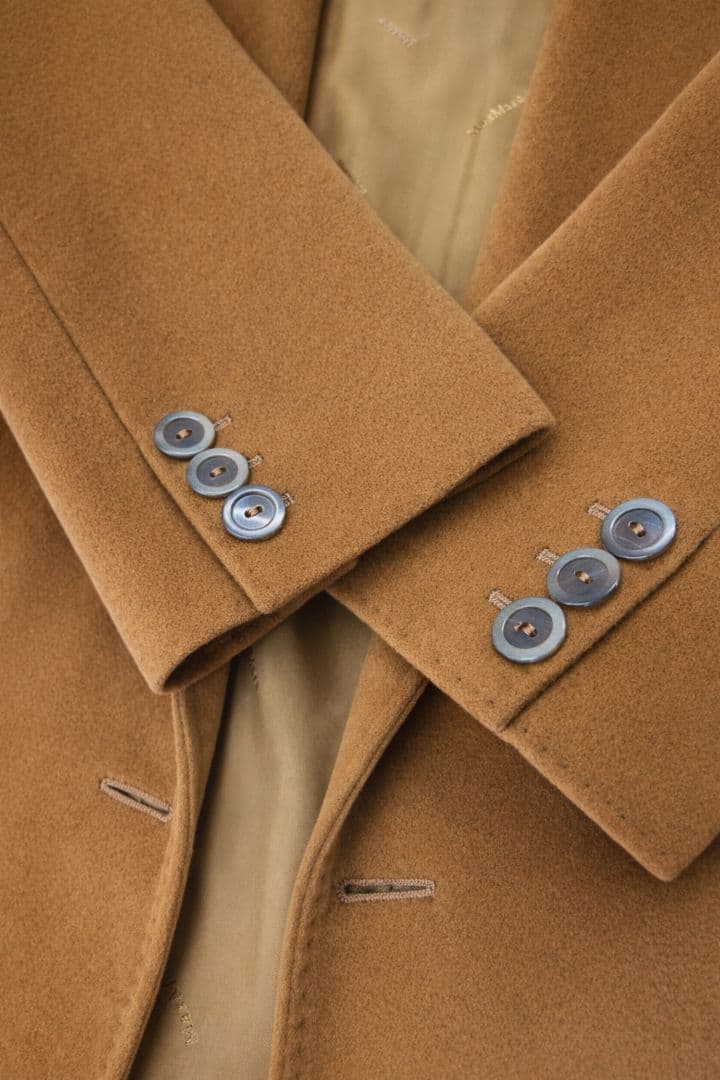 Max Mara カシミヤ100% ロングコート 白タグ キャメル イタリア製