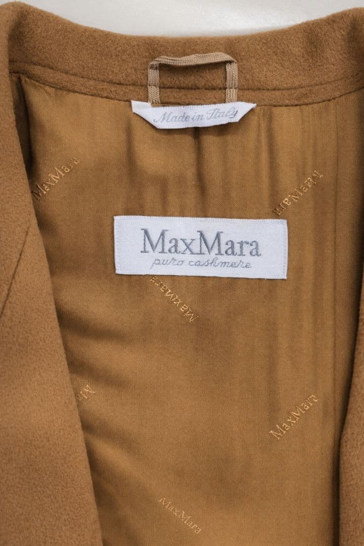 Max Mara カシミヤ100% ロングコート 白タグ キャメル イタリア製