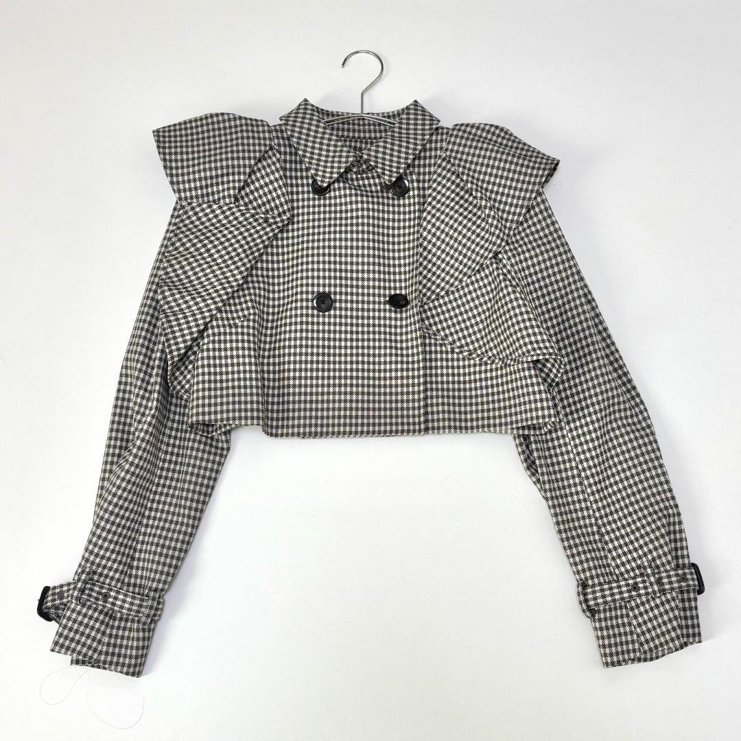 極美品　セルフォード 　３ＷＡＹフリルトレンチコート　M　大人可愛い