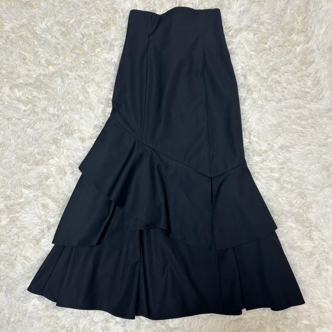 【美品】dazzlinバックレースアップアシメマーメイドスカート