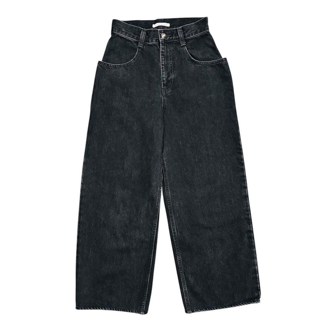 【美品】【大人気】R'IAM PLAGE ワイドブラックデニム
