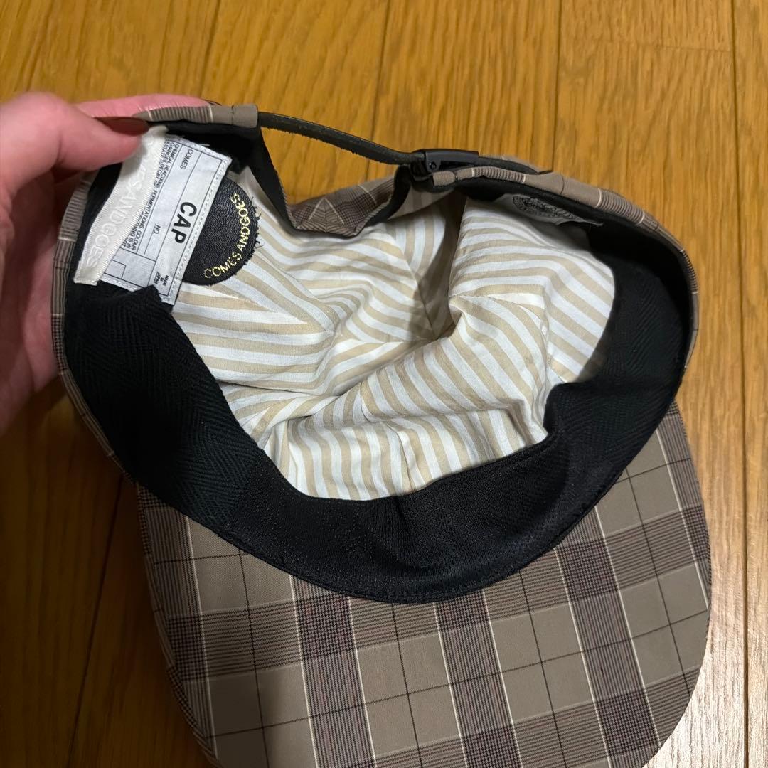 帽子 comesandgoes Check Cap/Beige 1LDK