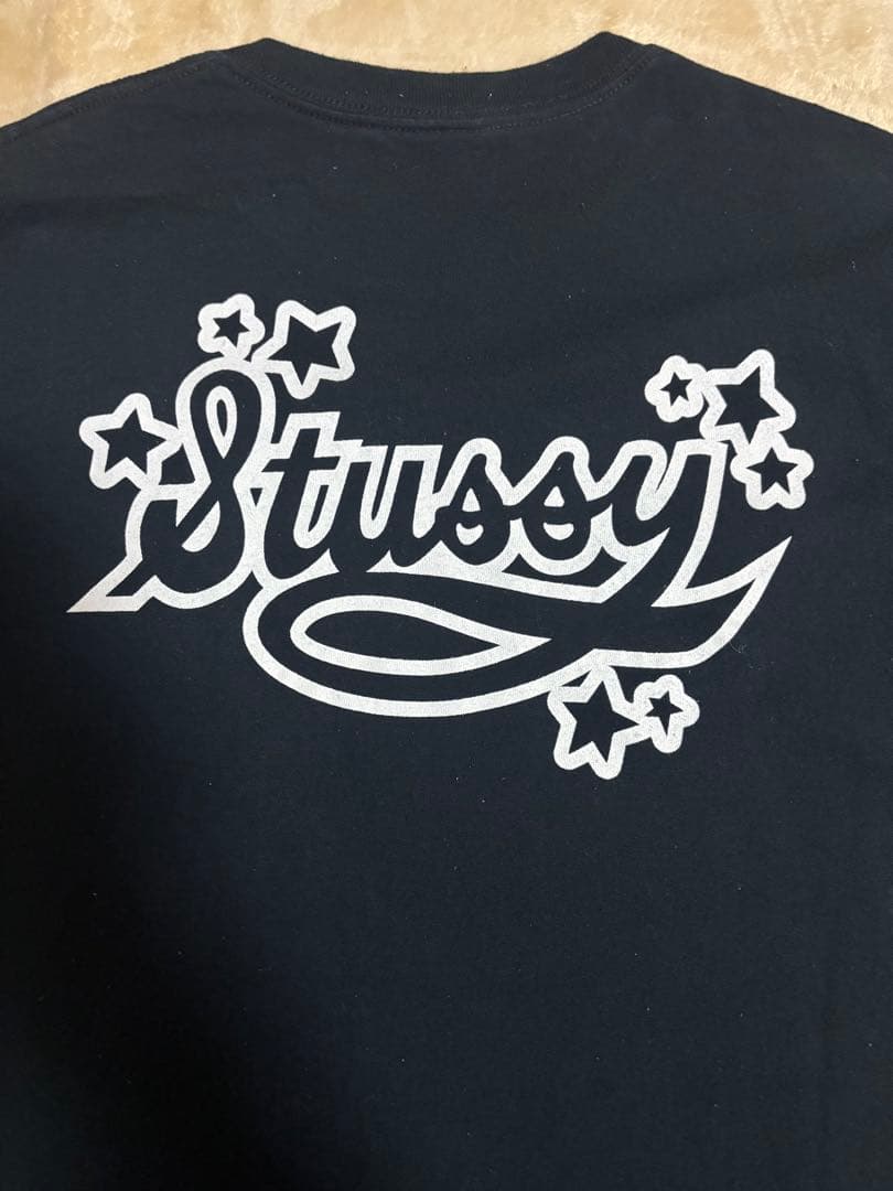 STUSSY ブラック 黒Tシャツ Lサイズ ストゥーシー ステューシー USA