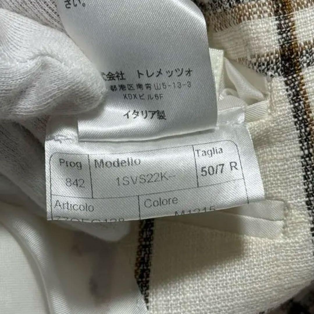 新品タグ付 TAGLIATORE リネンテーラードジャケット 50 XL 春夏