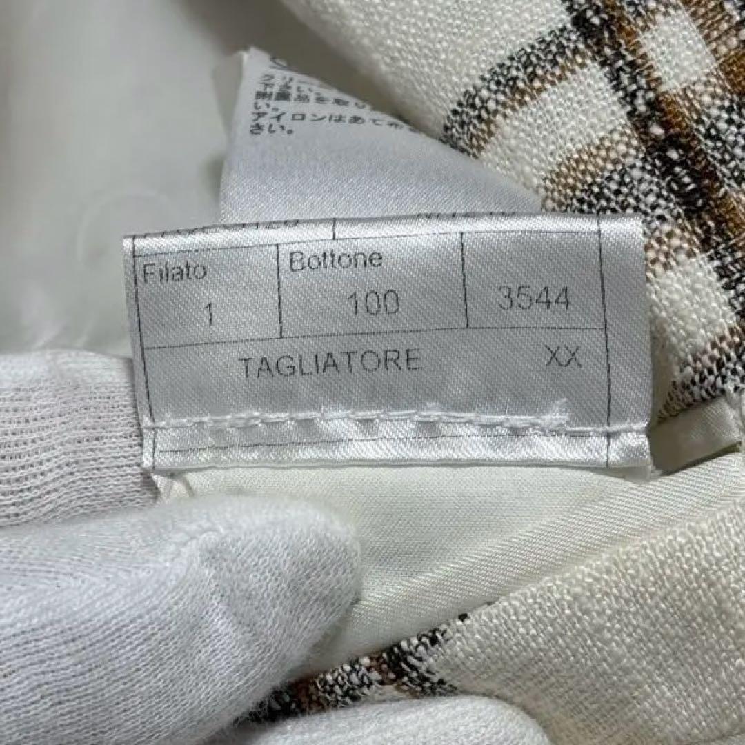 新品タグ付 TAGLIATORE リネンテーラードジャケット 50 XL 春夏