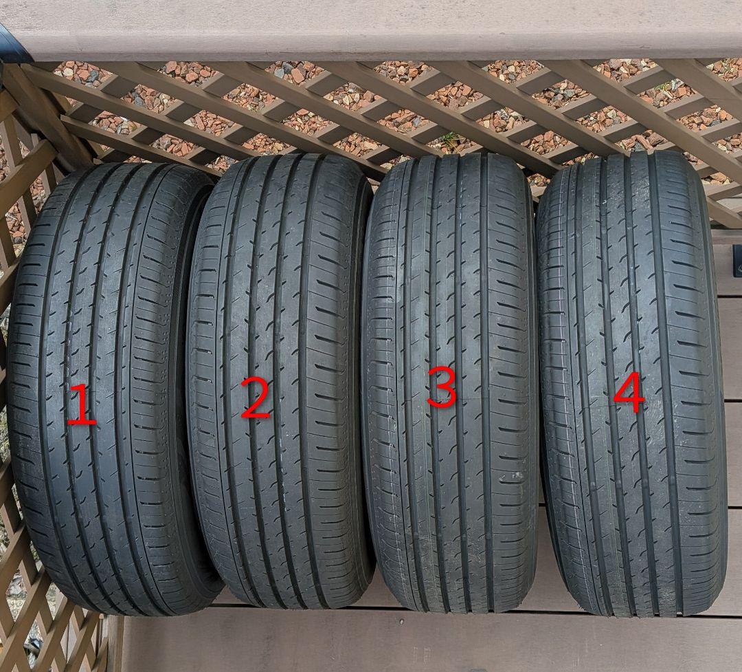 新車外し 40アルファード 225/60R18 タイヤのみ 2025年34週製