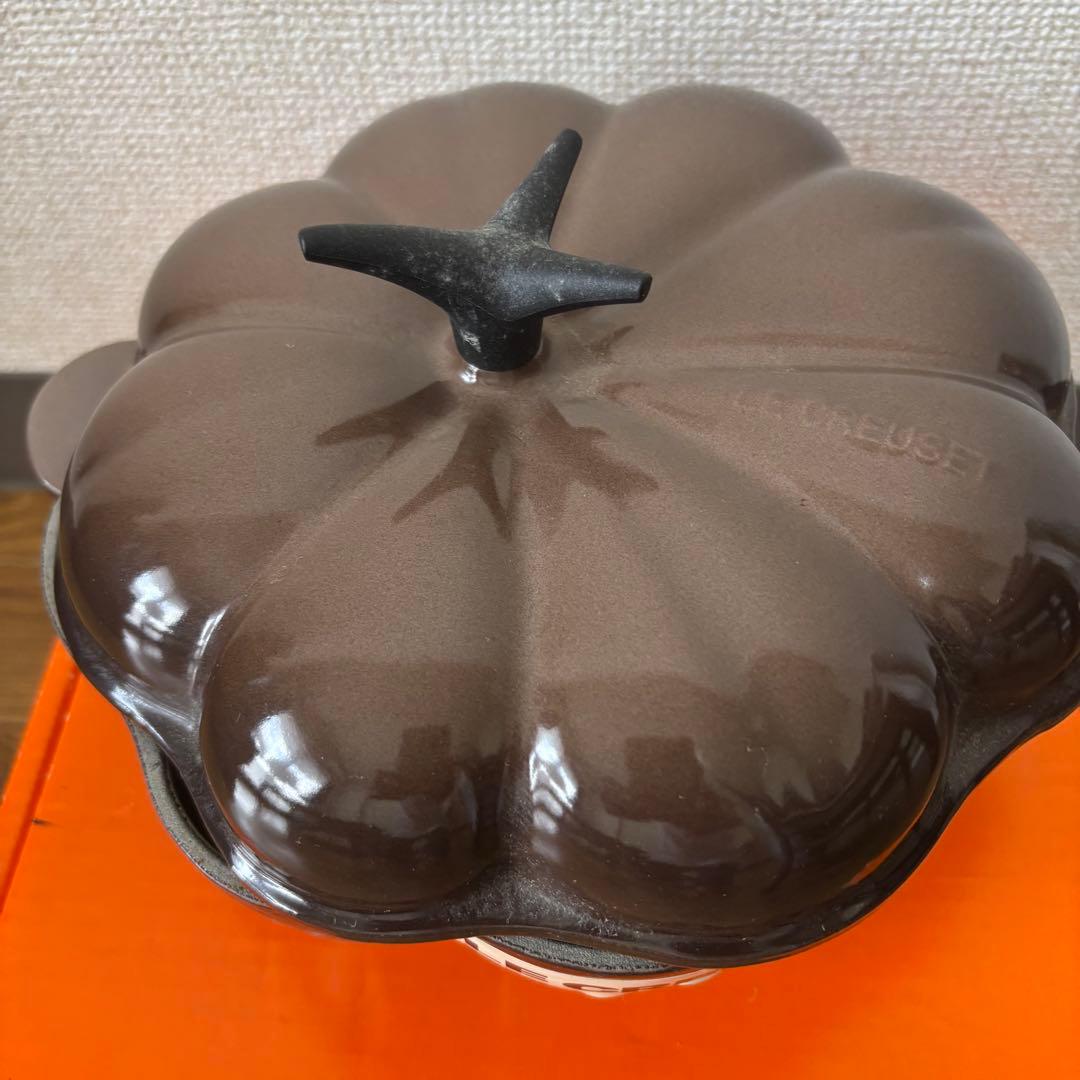 LE CREUSET パンプキン型鍋 ブラウン 約22cm