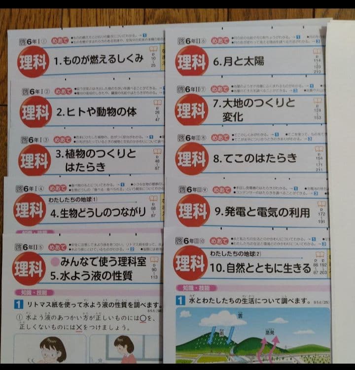 小6　理科　令和7年度　理科　カラーテスト　啓林館　青葉出版