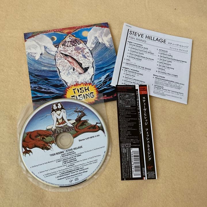 スティーヴ・ヒレッジ　フィッシュ・ライジング　紙ジャケット 完全生産限定盤　帯付