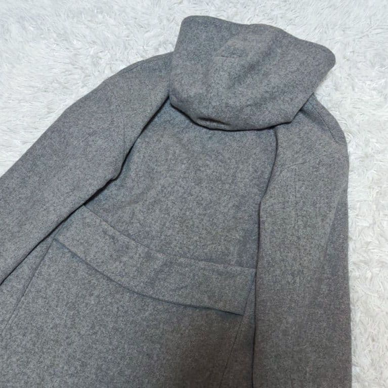 美品　スローブイエナ　ウールカシミヤフーディコート　日本製　スーパー100