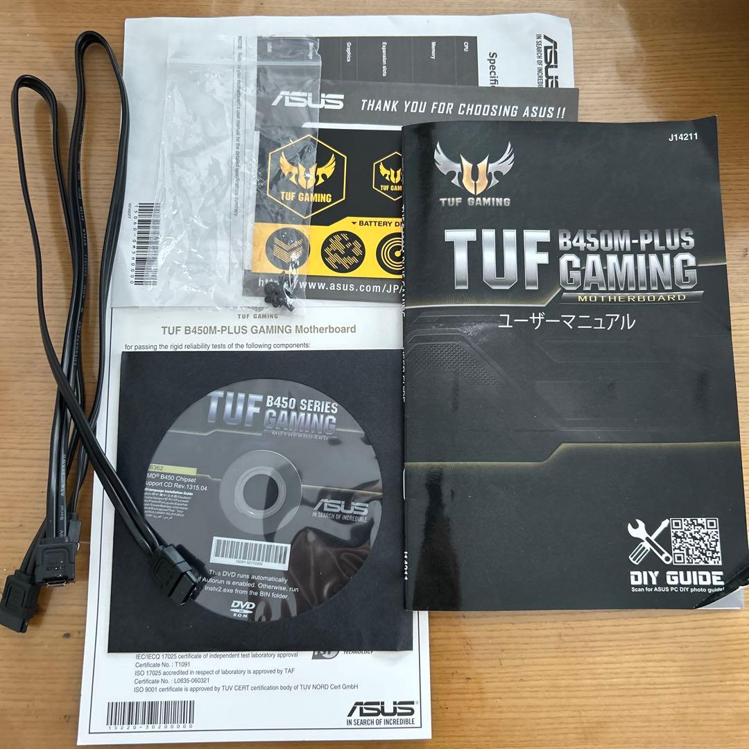 マザーボード ASUS TUF B450M PLUS GAMING Ryzen5 1600x